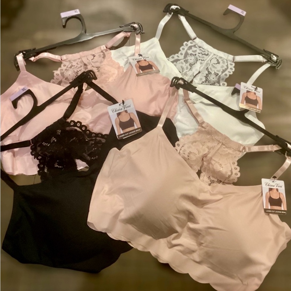Back in stock! 🌸 2 PACK LOUNGE BRAS Laser Cut Lace